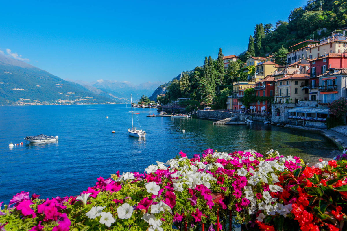 Przepiękne jezioro Como we Włoszech
